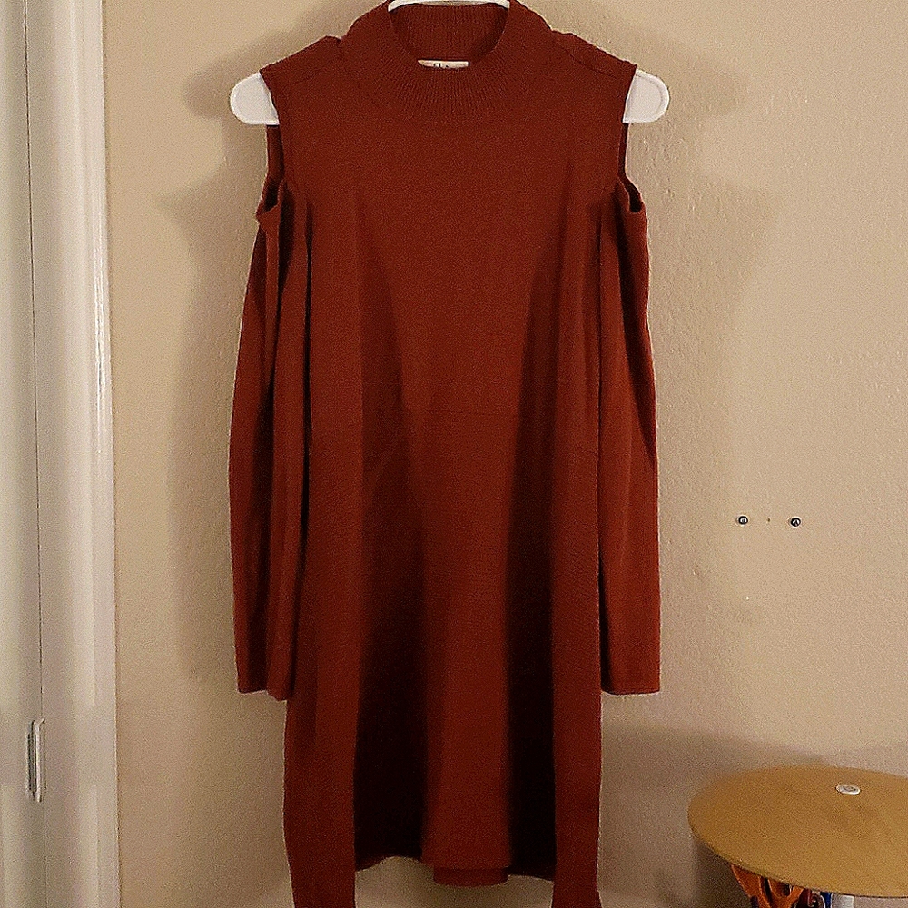 Cute Long Sleeve Off the Shoulders Dress